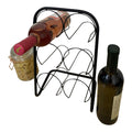 Black Metal Wire 6 Wine Bottle Holder-Wine Racks, Holders & Accessories