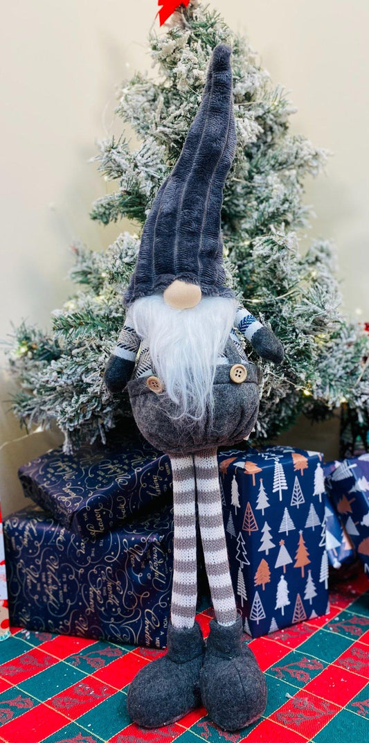 Blue & Dark Grey Standing Gonk 60cm - £27.99 - Christmas Ornaments 