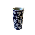 Blue With White Flower Umbrella Stand-