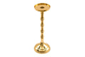 Brass Metal Pillar Candlestick 29cm-Candle Holders & Plates