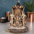 Bronze Ganesh Backflow Incense Burner-Incense Holders