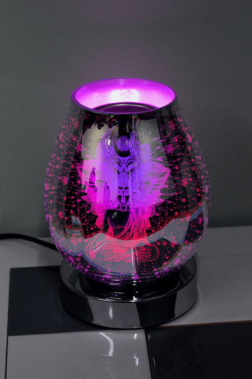 Buddha Oval LED Oil Burner - £56.99 - Lamps With Aroma Diffusers 