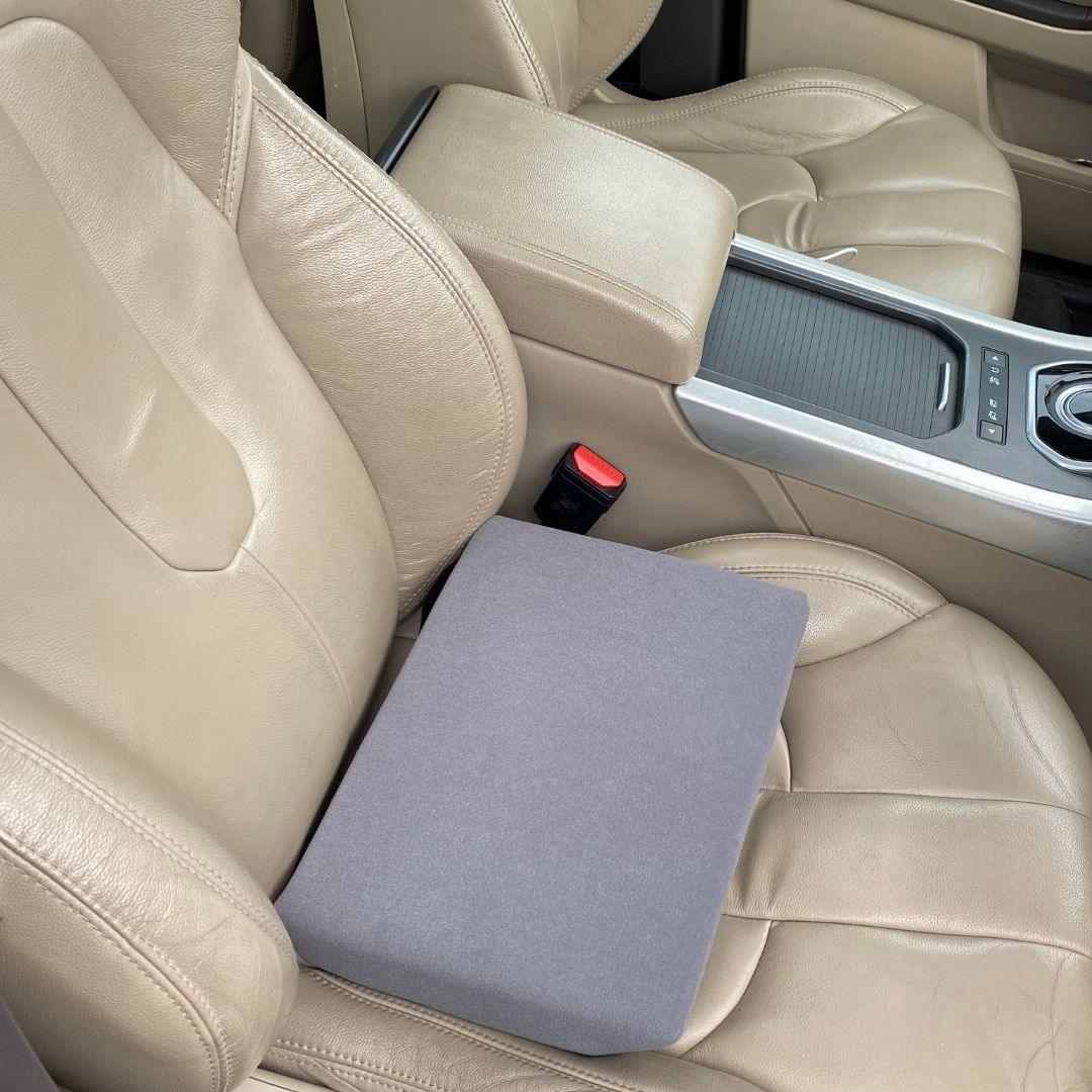 Car Seat Topper - Levels Off Car Seat Cushion Grey Seat Cushion 