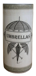 Ceramic Umbrella Stand, Monochrome Umbrella Print-