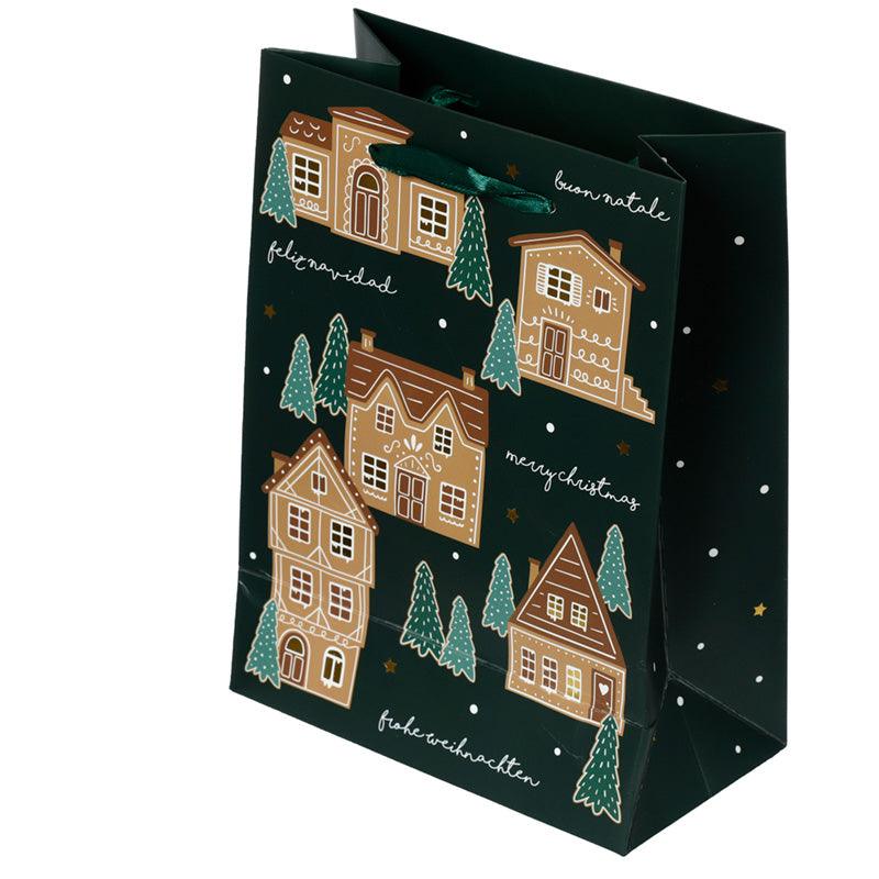 Christmas Gingerbread Lane Medium Gift Bag-