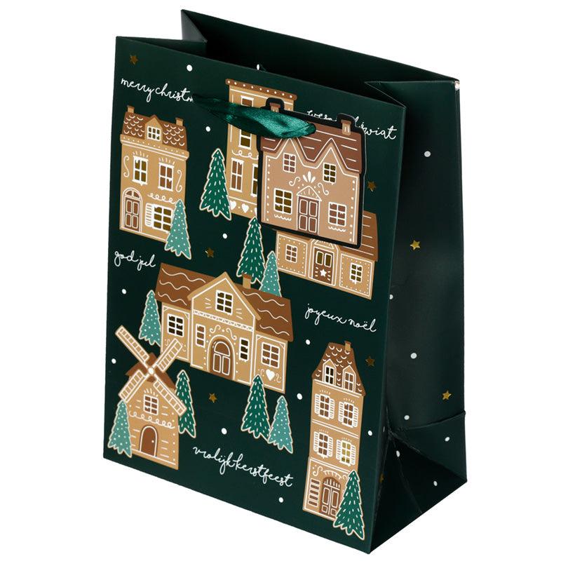 Christmas Gingerbread Lane Medium Gift Bag - £5.0 - 