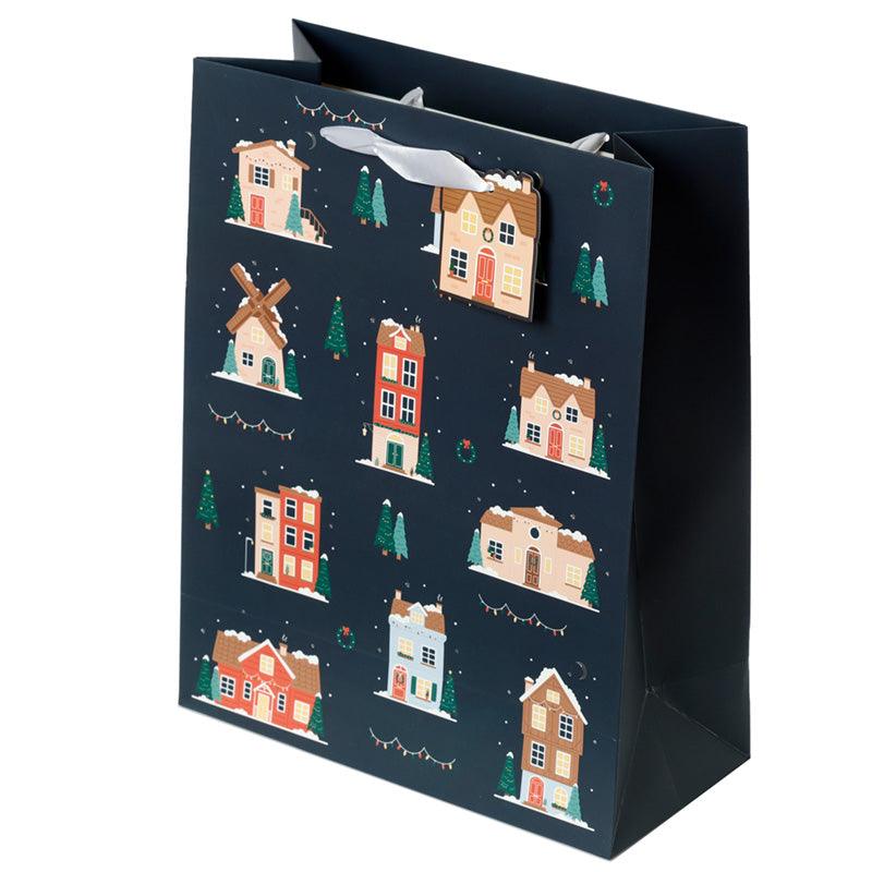 Christmas Houses Large Gift Bag - £5.0 - 