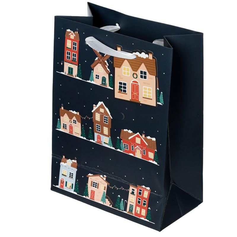 Christmas Houses Medium Gift Bag - £5.0 - 