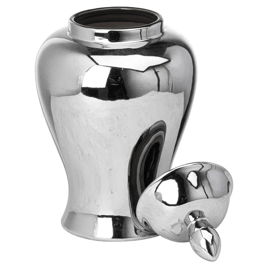 Chrome Ginger Jar-Gifts & Accessories > Ornaments > Ornaments