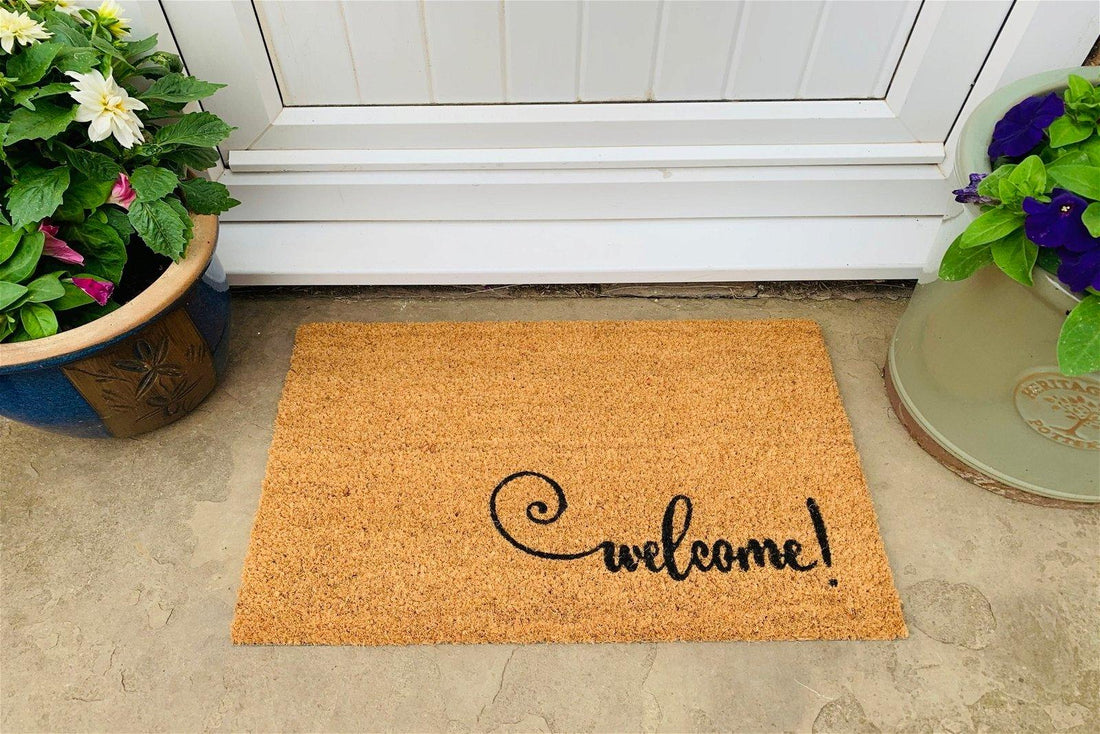 Coir Doormat Welcome 40x60cm - £22.99 - Doormats 