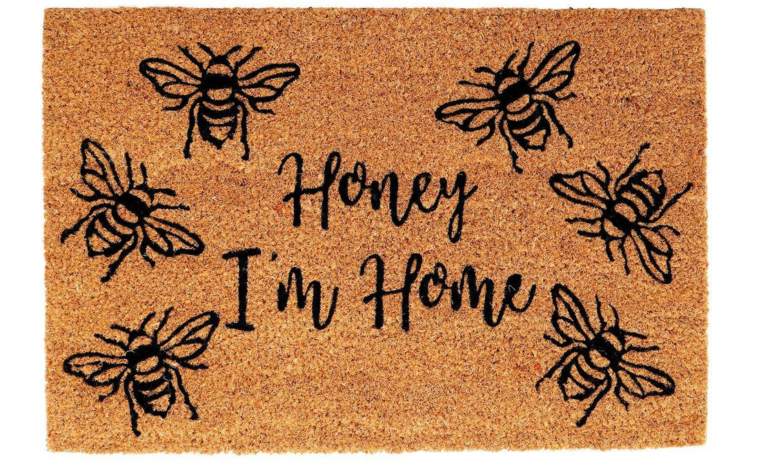 Coir Doormat with "Honey I'm Home" - £22.99 - Doormats 