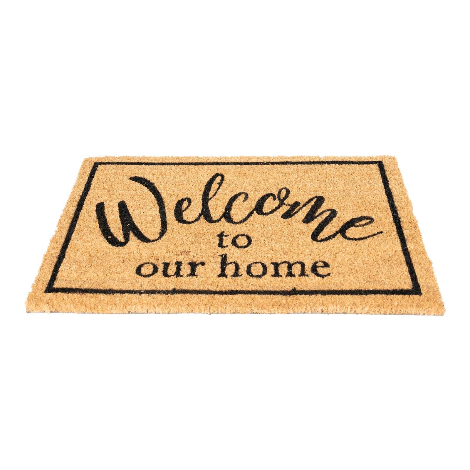 Coir Doormat with "Welcome To Our Home"-Doormats