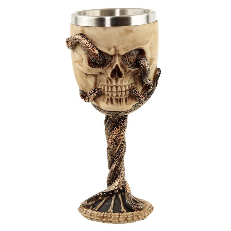 Collectable Decorative Bronze Octopus Skull Goblet - £16.49 - 