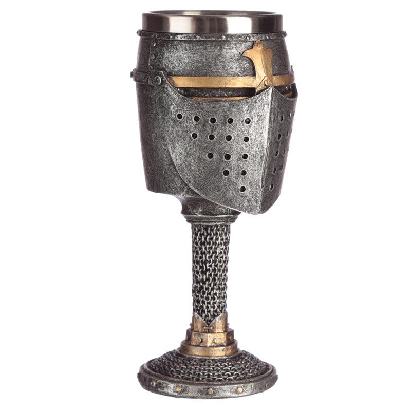 Collectable Decorative Medieval Helmet and Chain Mail Goblet - £17.49 - 