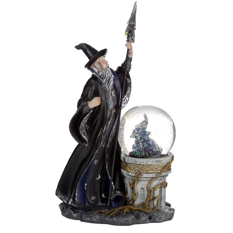 Collectable Spirit of the Sorcerer Wizard - Ice Dragon Snow Globe Waterball-