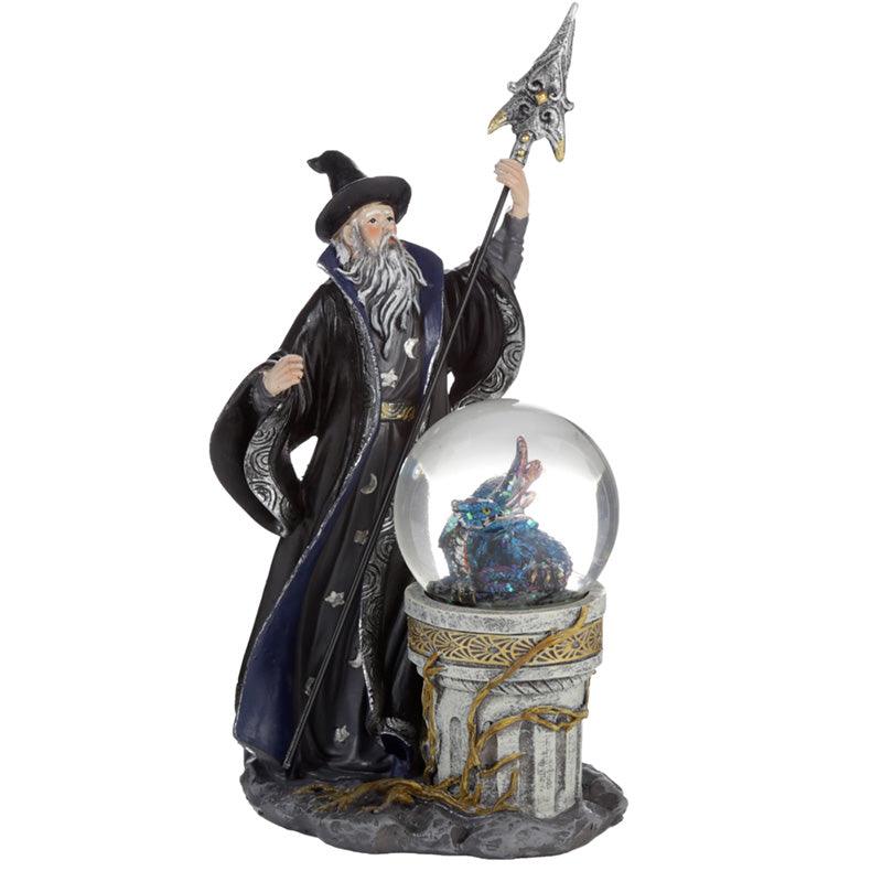 Collectable Spirit of the Sorcerer Wizard - Ice Dragon Snow Globe Waterball - £35.99 - 