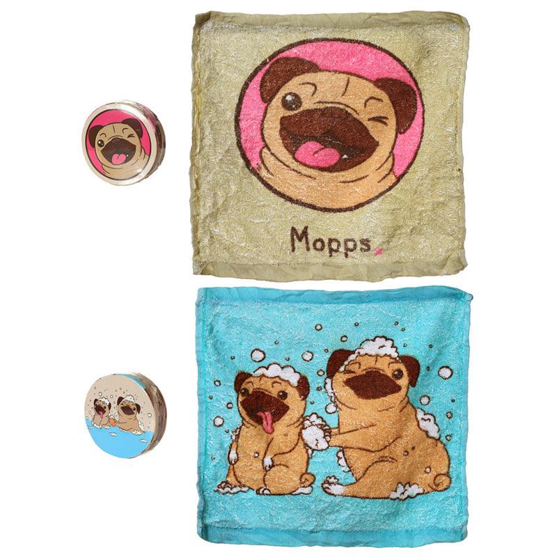 Compressed Travel Towel - Mopps Pug - £6.0 - 