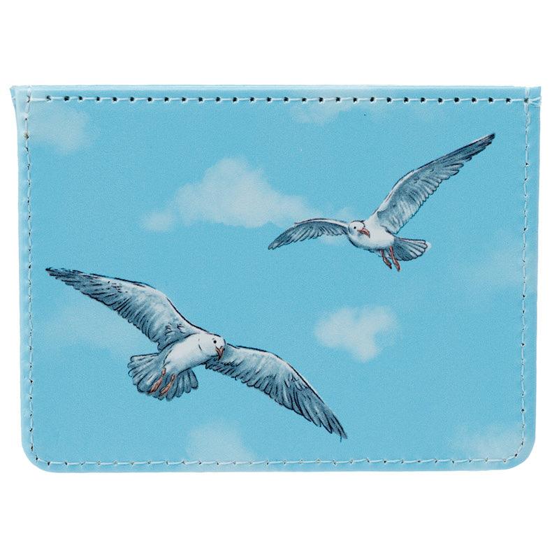Contactless Protection Fabric Card Holder Wallet - Seagull Buoy-