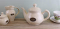 Country Cottage Cream Ceramic Teapot-Kitchen Storage