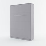 Double (140cm) Vertical Wall Bed (Spring Lift) Grey Matt