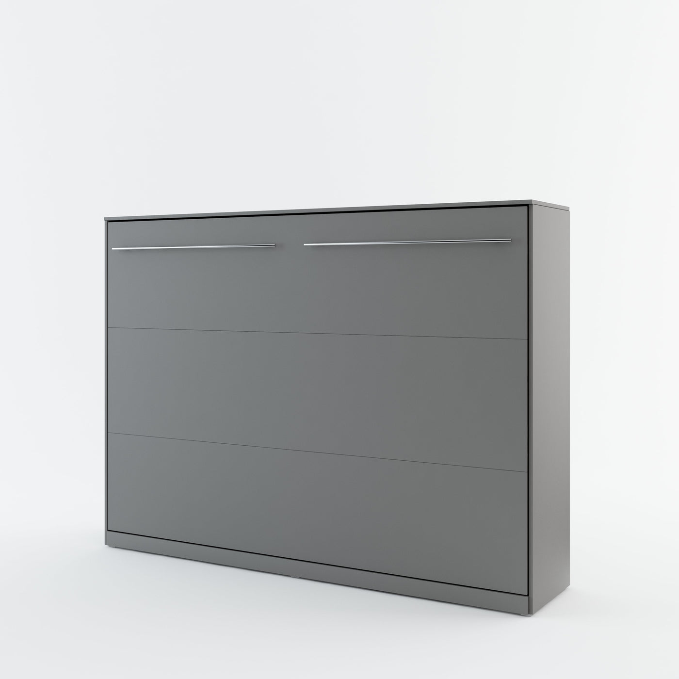Double (140cm) Horizontal Wall Bed (Spring Lift) Grey Matt