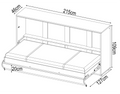 CP-06 Horizontal Wall Bed Concept 90cm-Wall Bed