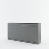 Single (90cm) Horizontal Wall Bed (Spring Lift) Grey Matt