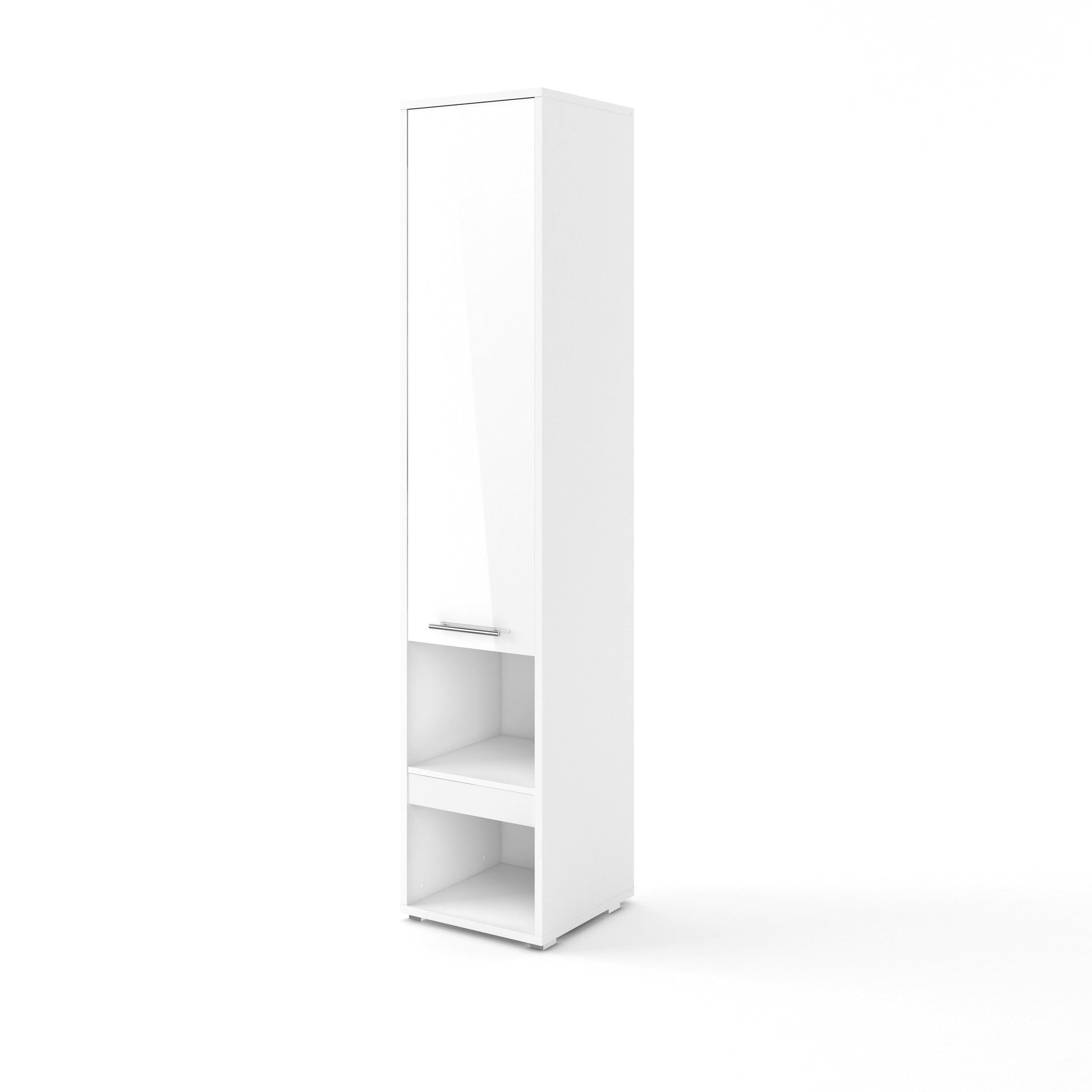 CP-07 Tall Storage Cabinet for Vertical Wall Bed Concept White Gloss Tall Storage Cabinet 