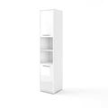 CP-08 Tall Storage Cabinet for Vertical Wall Bed Concept White Gloss Tall Storage Cabinet 