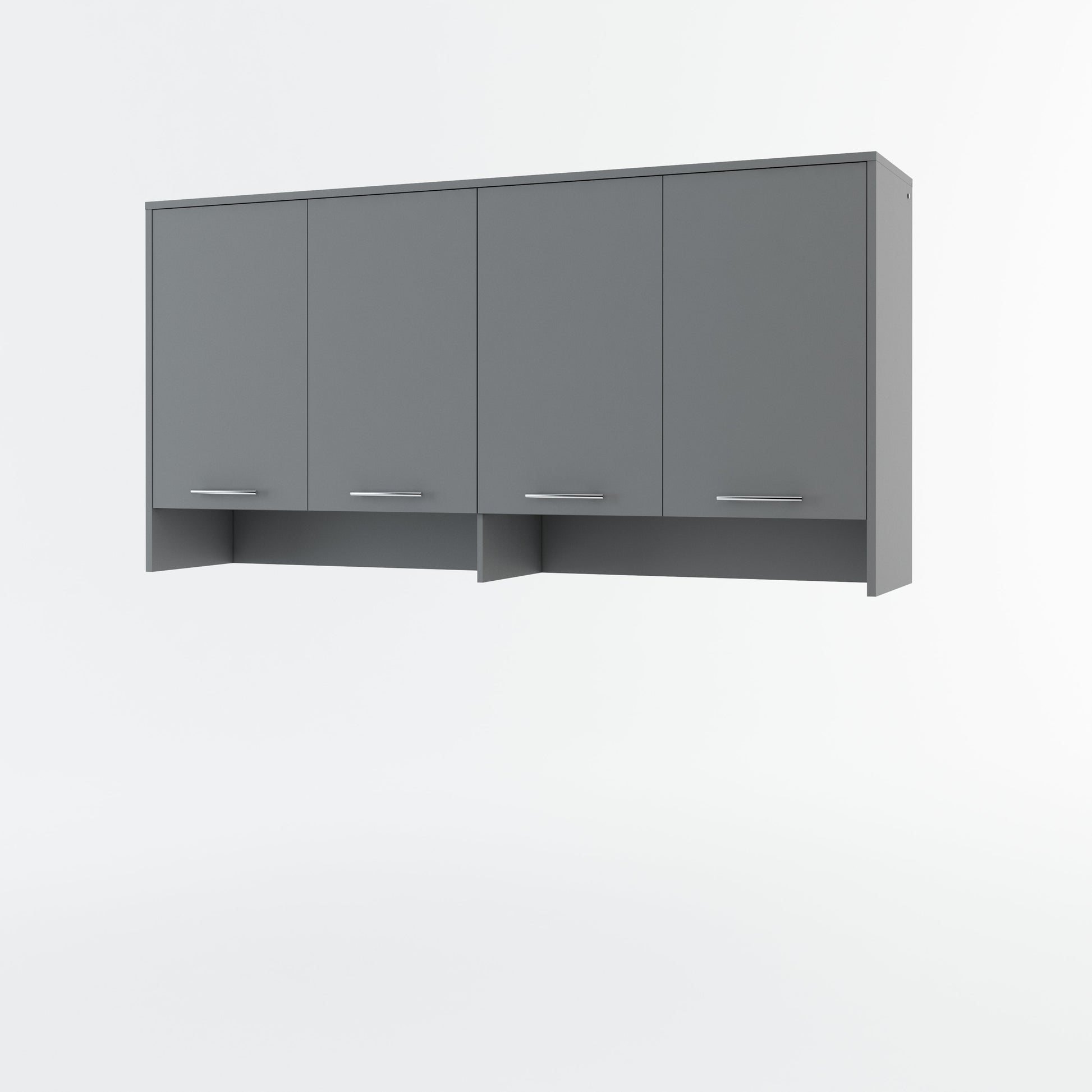 CP-11 Over Bed Unit for Horizontal Wall Bed Concept 90cm Grey Matt Wall Bed with Storage Unit 