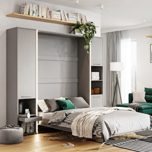 Single (90cm) Vertical Wall Bed (Spring Lift)