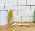 Cream Washing Up Brush with Bamboo Wooden Handle - £9.99 - 