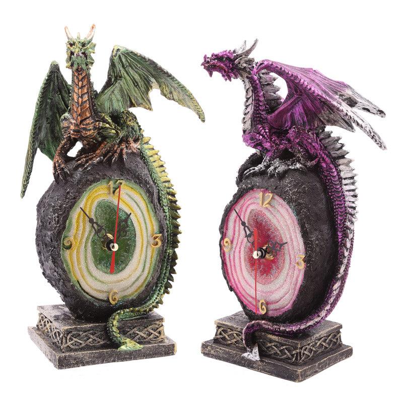 Crystal Geode Dark Legends Dragon Clock - £29.99 - 