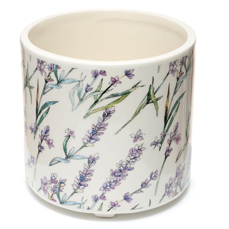 Decorative Ceramic Indoor Freestanding Planter/Large Plant Pot - Lavender Fields Pick of the Bunch - £9.99 - 