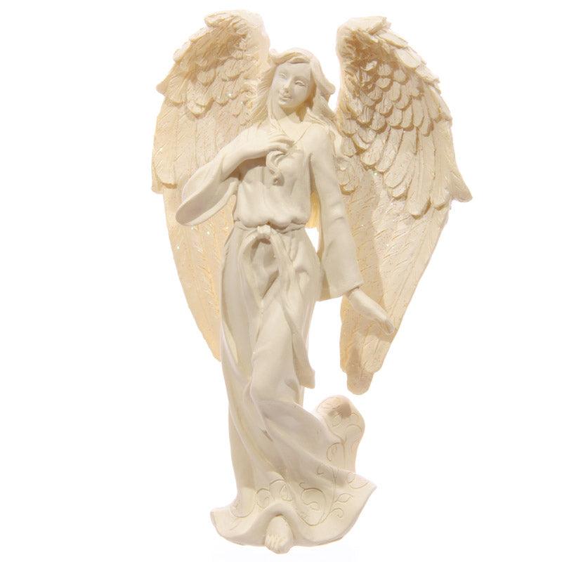 Decorative Cream Angel Standing 17cm Figurine - £11.99 - 