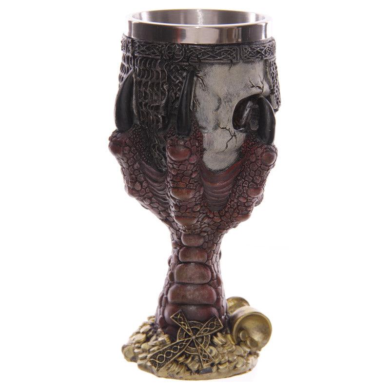 Decorative Dragons Claw and Skull Goblet - £17.49 - 