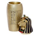 Decorative Gold Egyptian Canopic Jar Trinket Box-