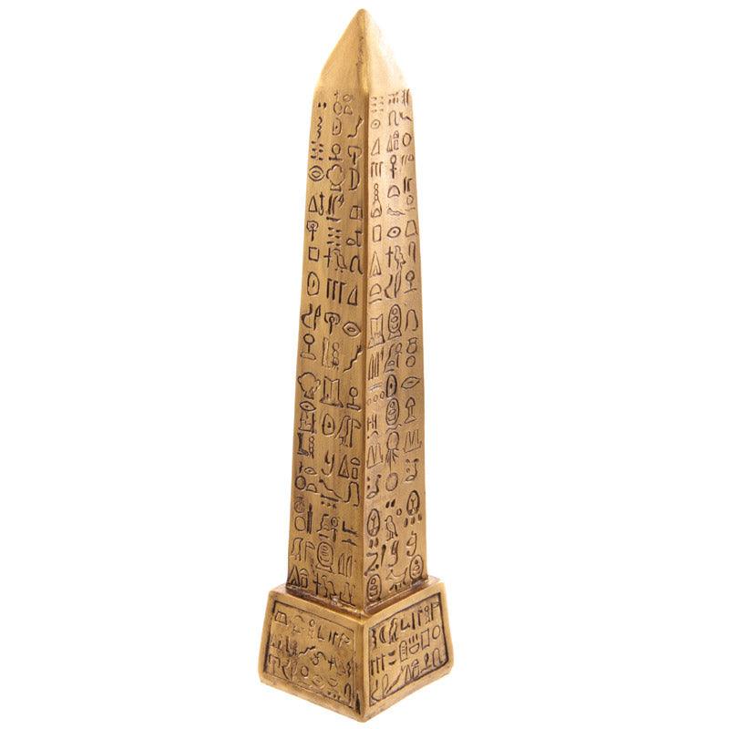 Decorative Gold Egyptian Obelisk Ornament-