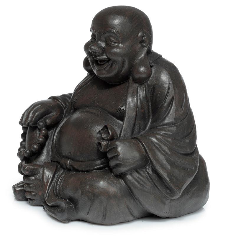 Decorative Ornament - Peace of the East Wood Effect Chinese Laughing Buddha - £8.99 - 