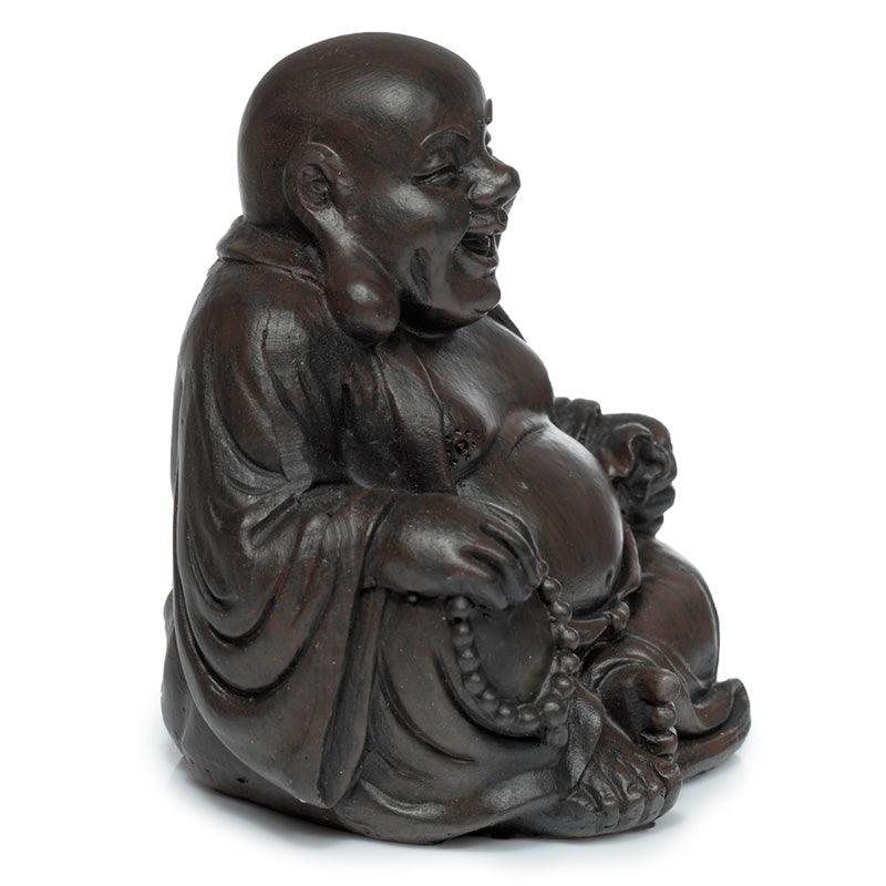 Decorative Ornament - Peace of the East Wood Effect Mini Chinese Laughing Buddha-
