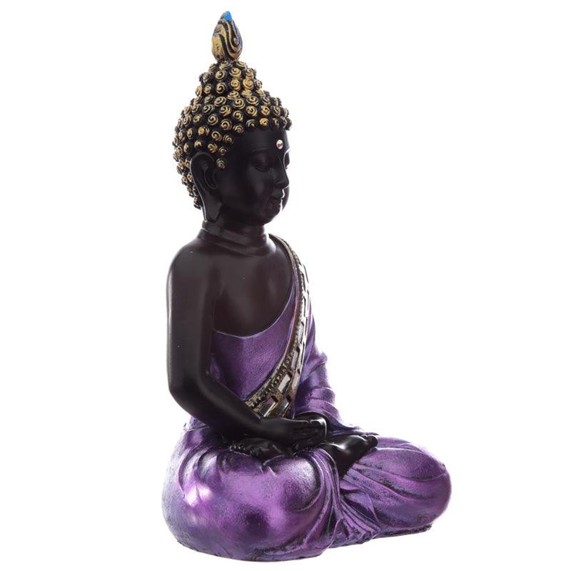Decorative Purple and Black Buddha - Contemplation-