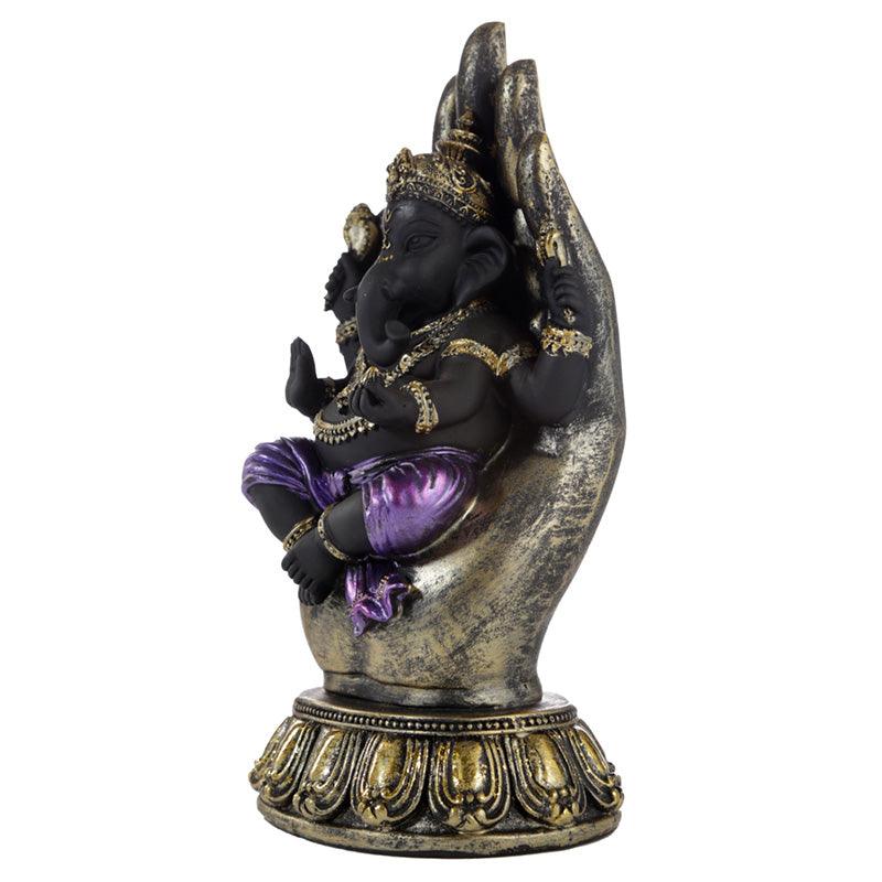 Decorative Purple, Gold & Black Ganesh - In Hand - £23.99 - 