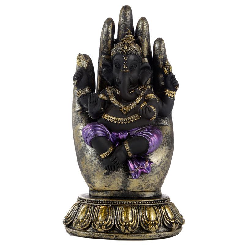 Decorative Purple, Gold & Black Ganesh - In Hand - £23.99 - 