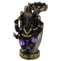 Decorative Purple, Gold & Black Ganesh - Lotus Tea Light Holder - £23.99 - 