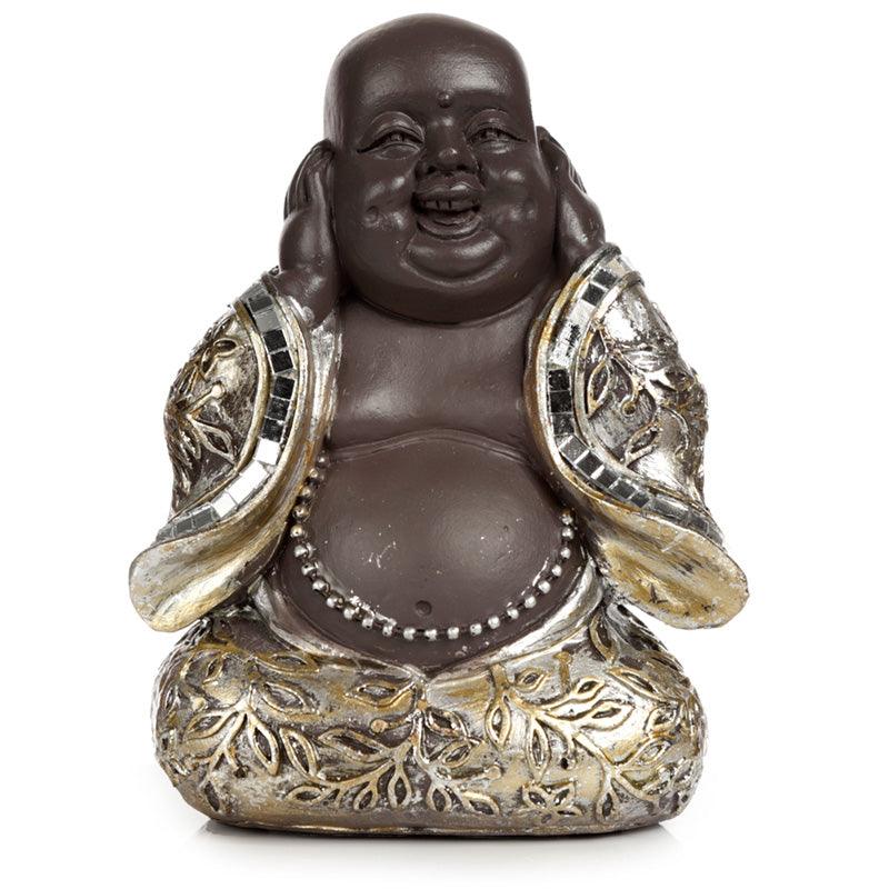 Decorative Set of 3 Chinese Buddha Figurines - Speak No See No Hear No Evil-
