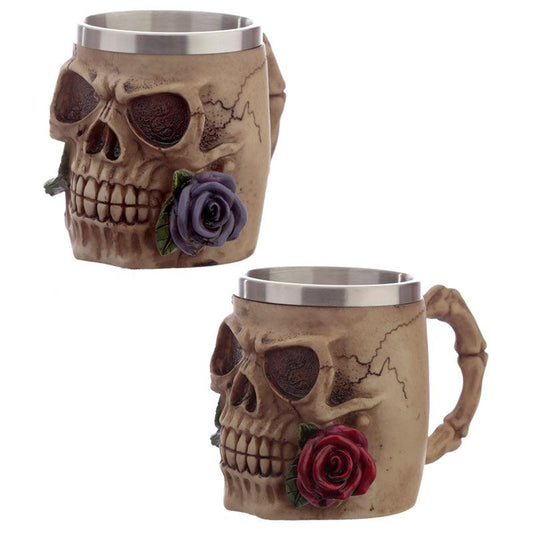 Decorative Skulls and Roses Tankard - £18.49 - 