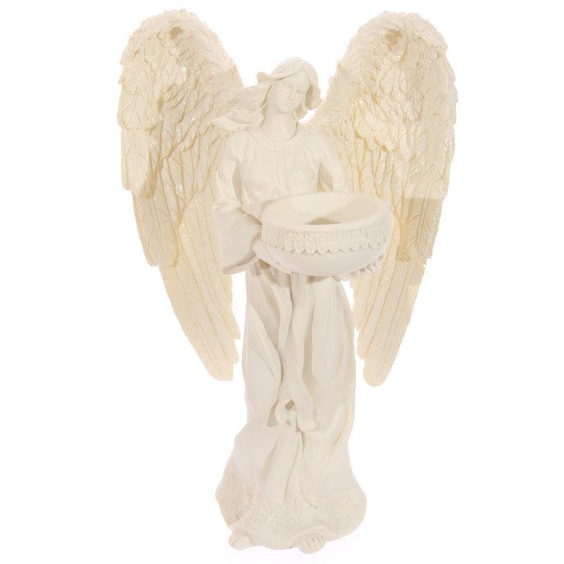 Decorative Standing Angel Cream Tea Light Holder - £21.49 - 