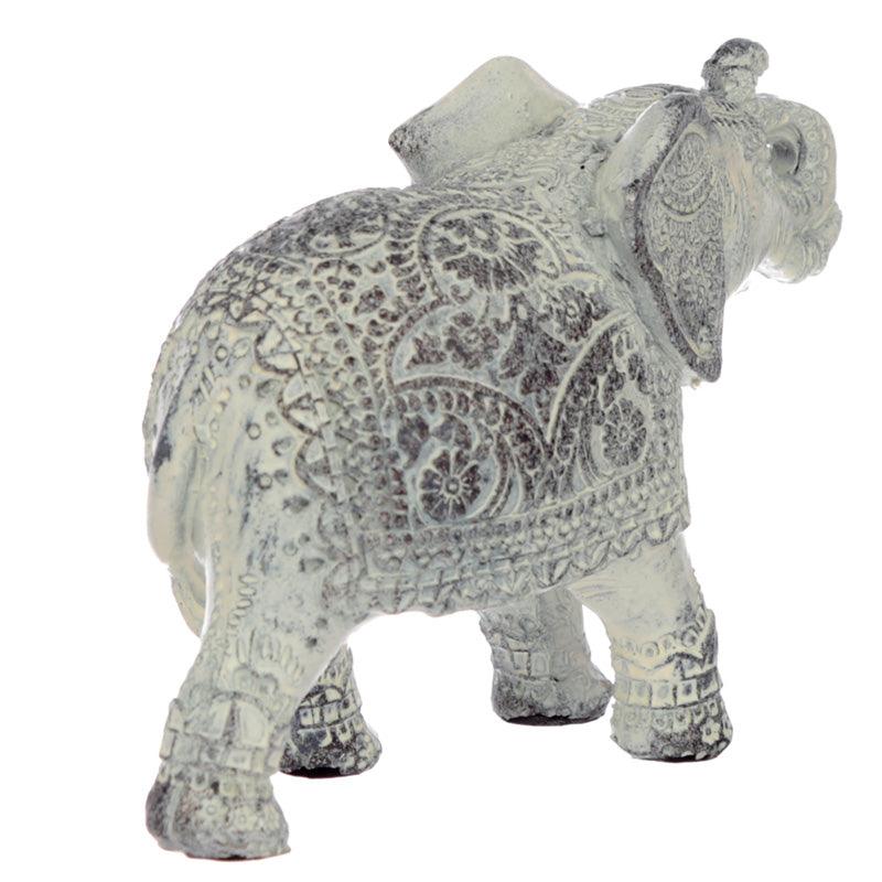 Decorative Thai Brushed White Small Elephant-