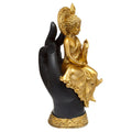 Decorative Thai Buddha Figurine - Gold Sitting in a Hand-
