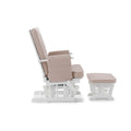 Deluxe Reclining Glider Chair and Stool Sand Arm Chairs, Recliners & Sleeper Chairs 